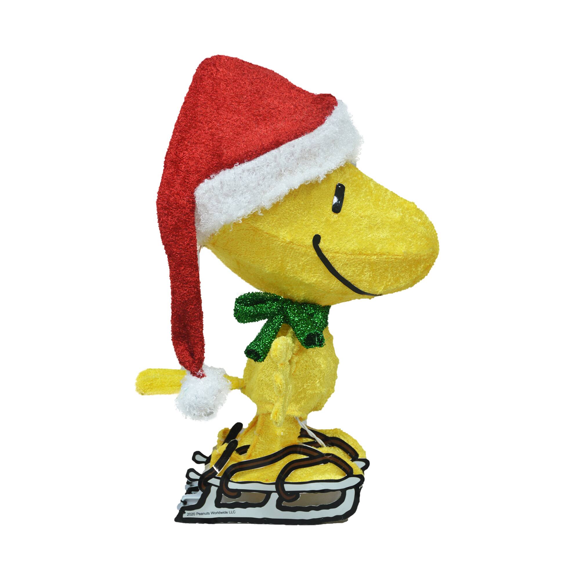 Peanuts® 20" 3D Pre-Lit Skating Woodstock Yard Décor